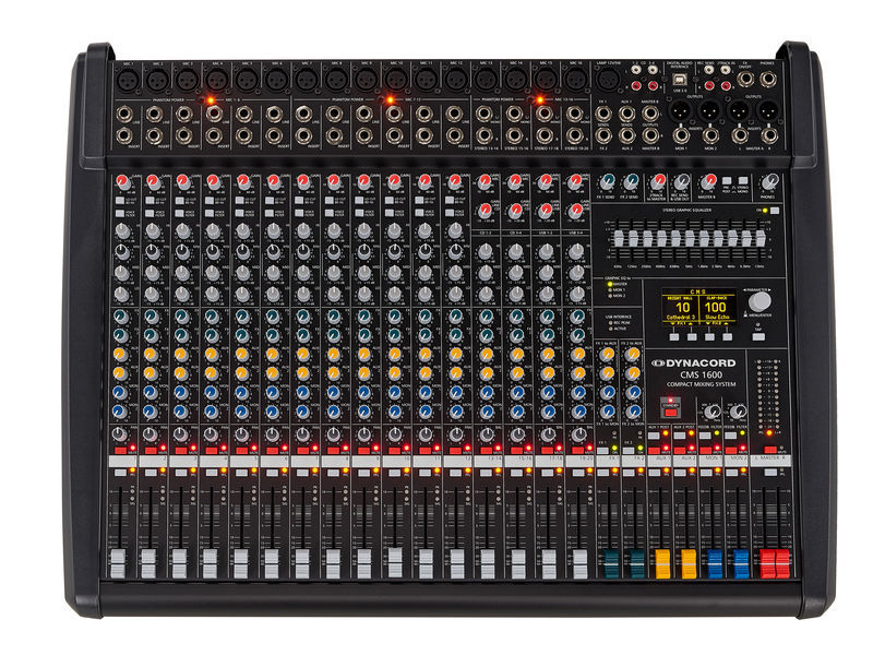 Dynacord Compact Mixing System 16-Channel; 12x Mic/line + 4x