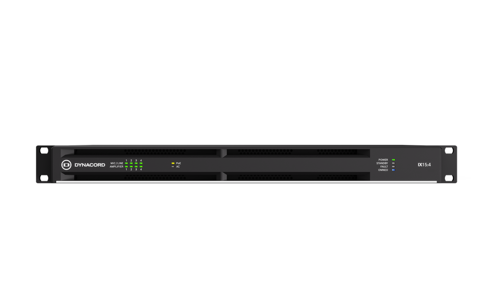 Dynacord Power Amplifier Dsp Networked; 4-ch 1500W Powertank
