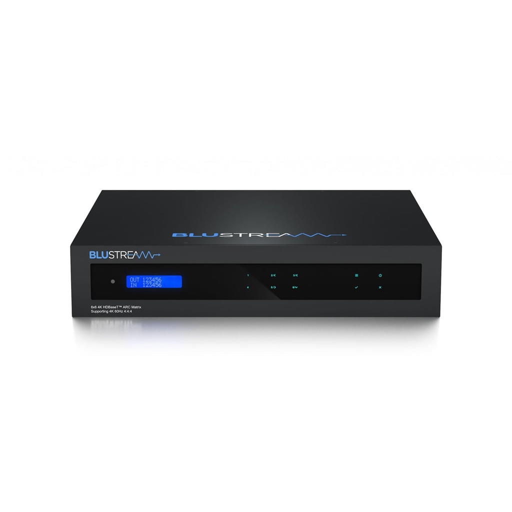 Blustream 6 X 6 Hdbt Csc Av Matrix W/ Smart Scale; 70M @ 108