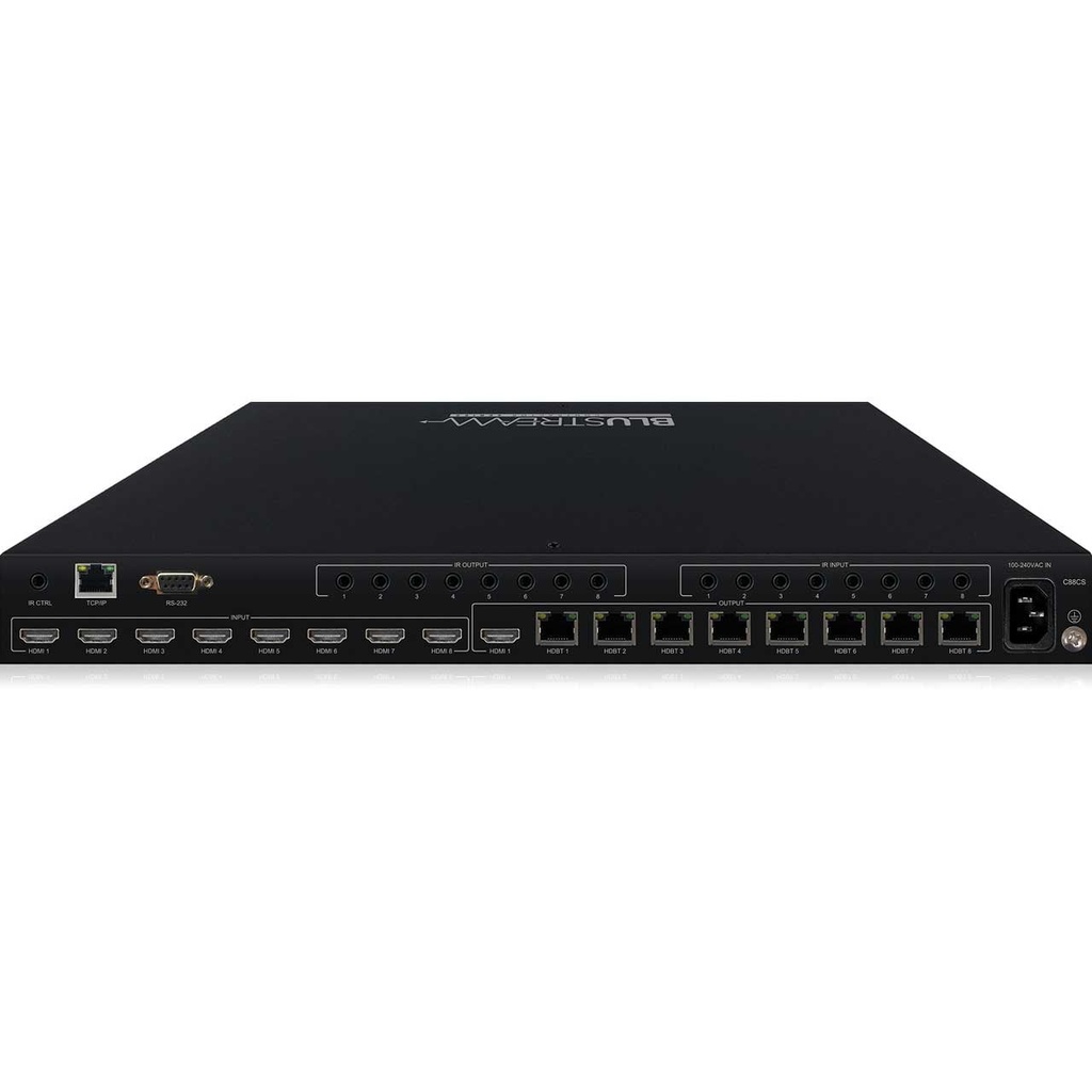 Blustream 8 X 8 Hdbaset Csc Matrix W/ Smart Scale; 70M @ 108