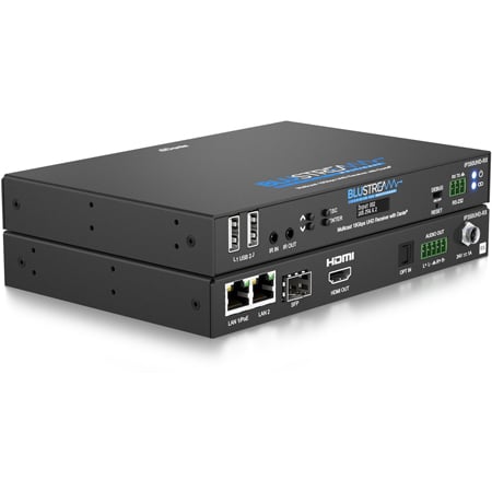 Blustream Uhd Video Receiver 18Gbps Ip Multicast; 2ch Dante 