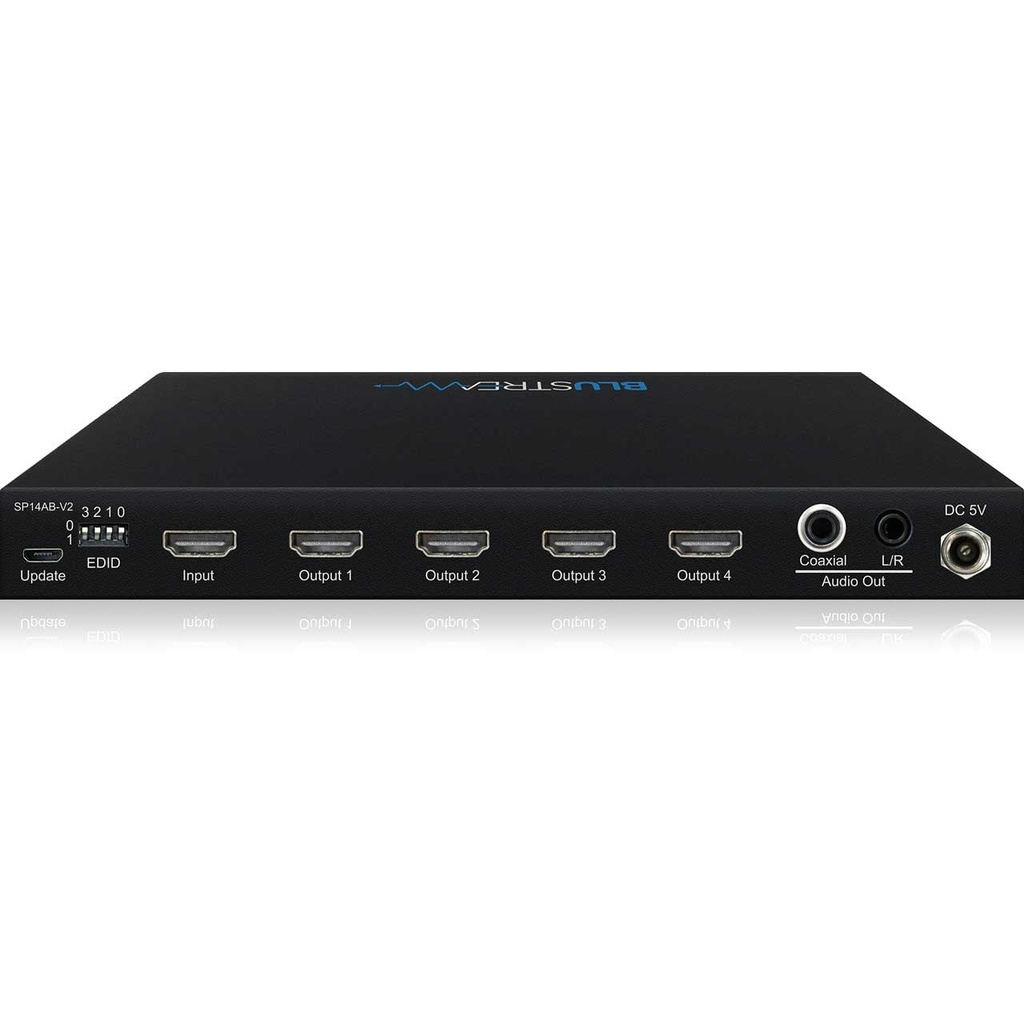 Blustream 1 X 4 Hdmi Splitter 18 Gb Audio Breakout