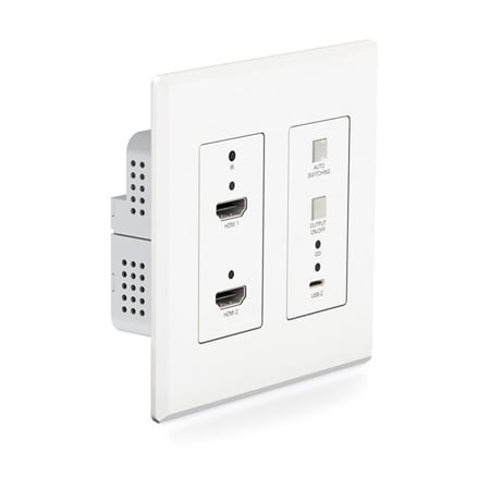 Blustream 2 X Hdmi & 1 X Usb-c Wall Plate Auto Switching Wit