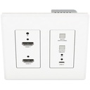 Blustream 2 X Hdmi & 1 X Usb-c Wall Plate Auto Switching Wit