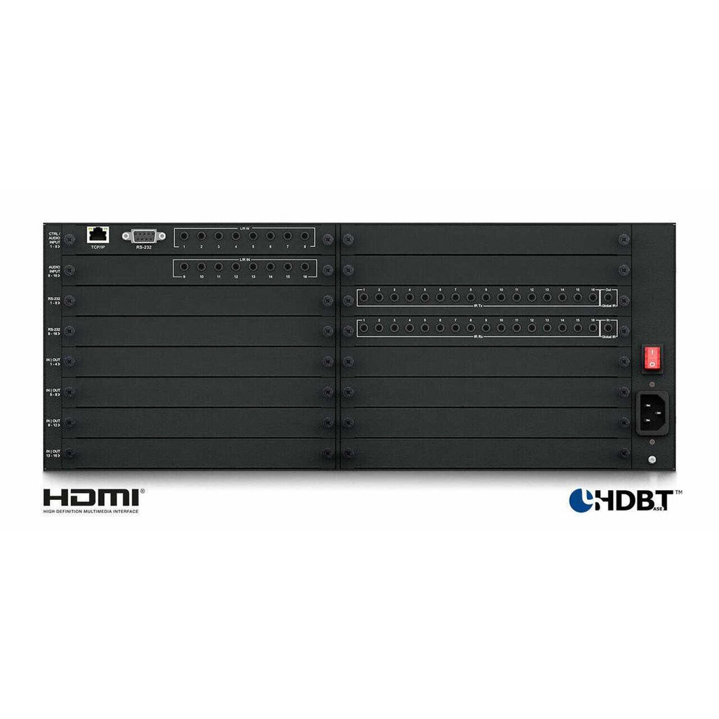 Blustream 4U Pro Matrix Chassis Up To 16 Inputs And 16 Outpu