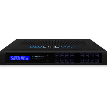 Blustream 6 X 2 Multi Format Switch Usb C And Mic Mixing