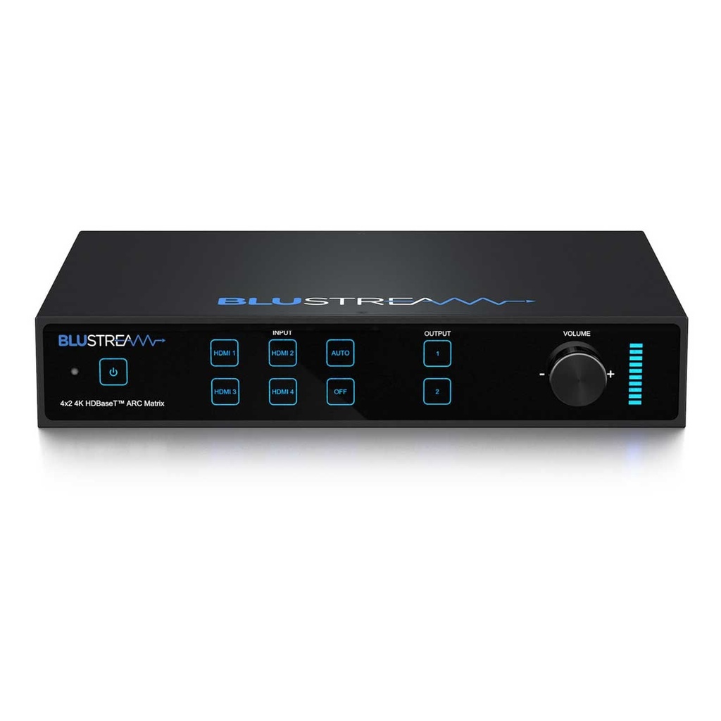 Blustream 4 X 2 Hdbt Matrix Kit 70m; Arc, Bi-directional Ir,
