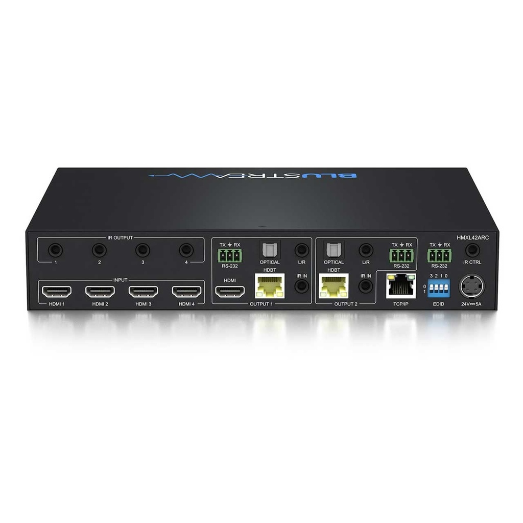 Blustream 4 X 2 Hdbt Matrix Kit 70m; Arc, Bi-directional Ir,