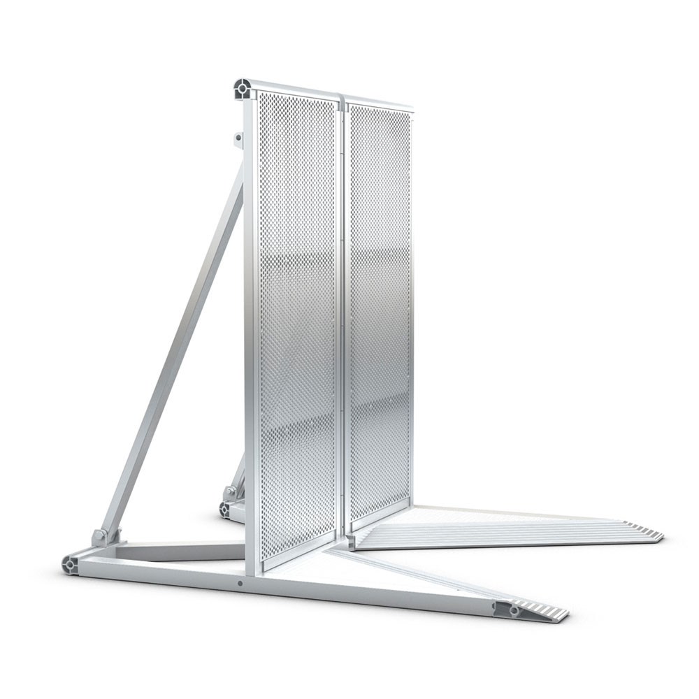 [EB-LT-CWB-VC] Eurotruss 1035 Adjustable Barrier Corner, 0-60 deg, Silver