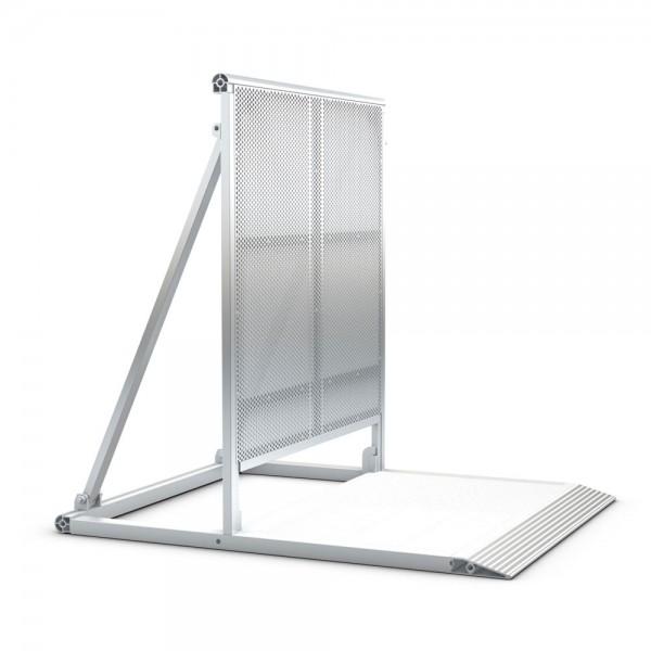 [EB-LT-CWB-BC] Eurotruss 1035 Standard Crowd Barrier, with cable slot, silver
