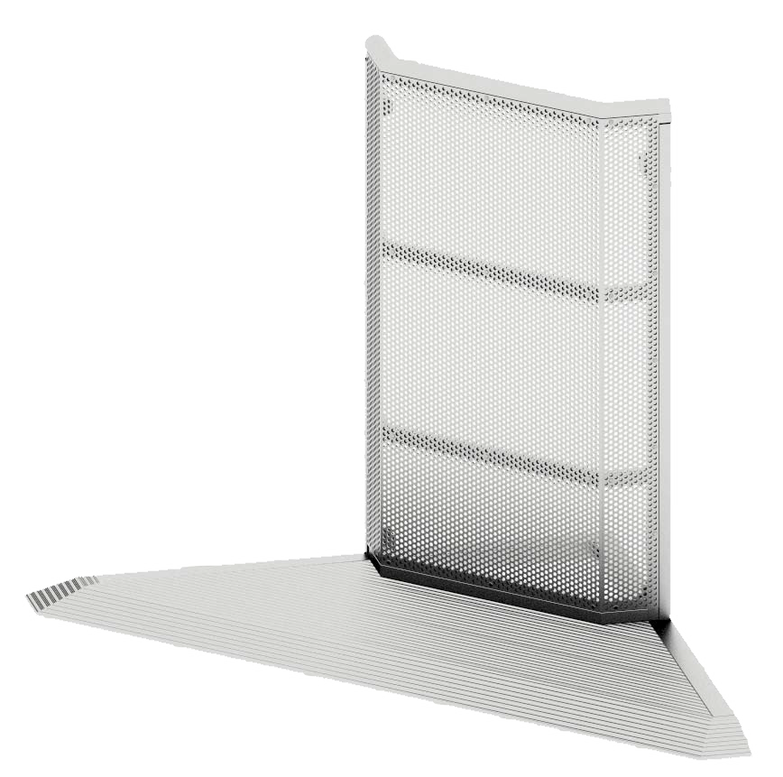 [EB-LT-CWB-OC90] Eurotruss Crowd Barrier, Outside corner 90 deg.
