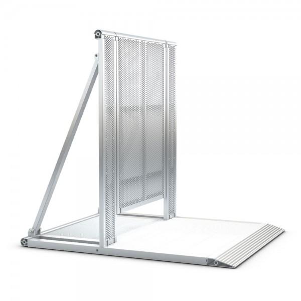 [EB-LT-CWB-DC] Eurotruss Crowd Barrier, silver, Barrier Gate and cable slot