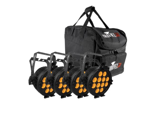 [4XPROQUSBBAG] 4x SlimPAR Pro Q USB + Bag
