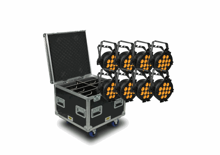 [8XPROQCASE] 8x SlimPar PROQ USB + Case