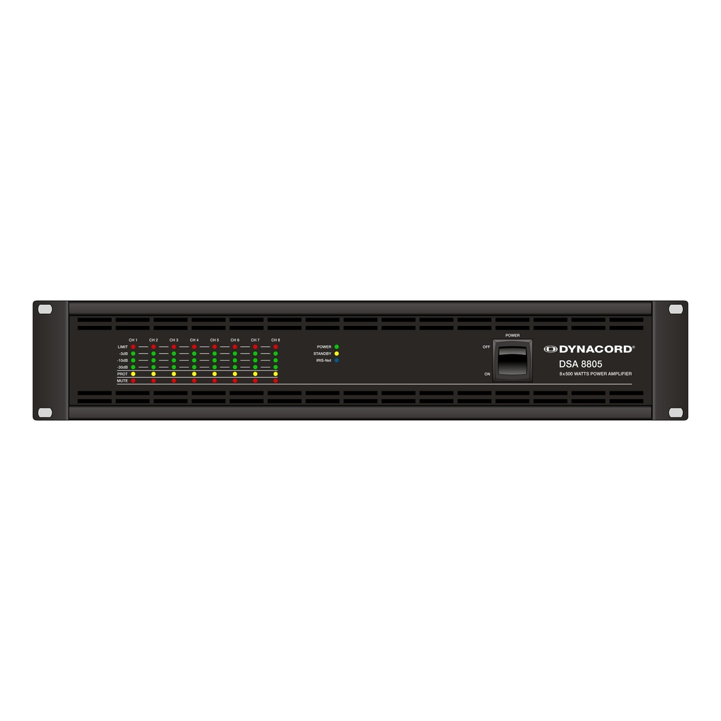 Dynacord Power Amplifier 8 X 500W 2/4 Ohms Or 70/100V; 2RU