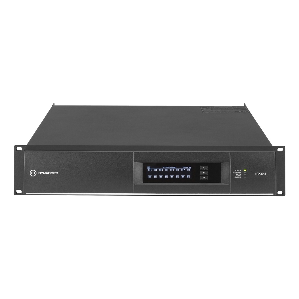 Dynacord Power Amplifier 8 X 1250W Installation Dsp Native 96kHz; Fir & Ip; 2RU