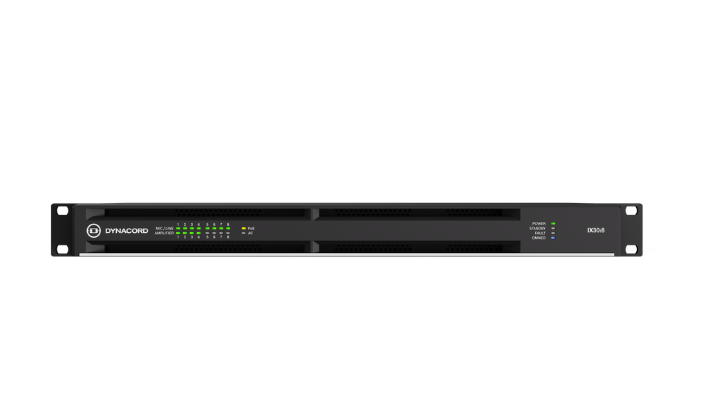 Dynacord Power Amplifier Dsp Networked; 8-ch 3000W Powertank