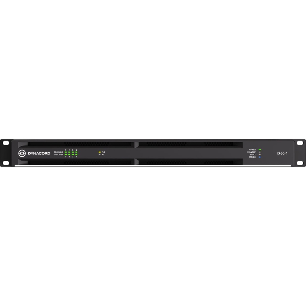 Dynacord Power Amplifier Dsp Networked; 4-ch 6000W Powertank