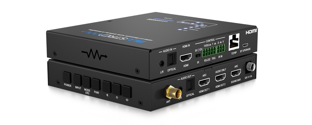 Blustream Audio Extractor & Embedder Hdmi 2.0 With Bluetooth Audio, Arc/earc, Tcp/ip, Ir, RS-232 & Cec Control