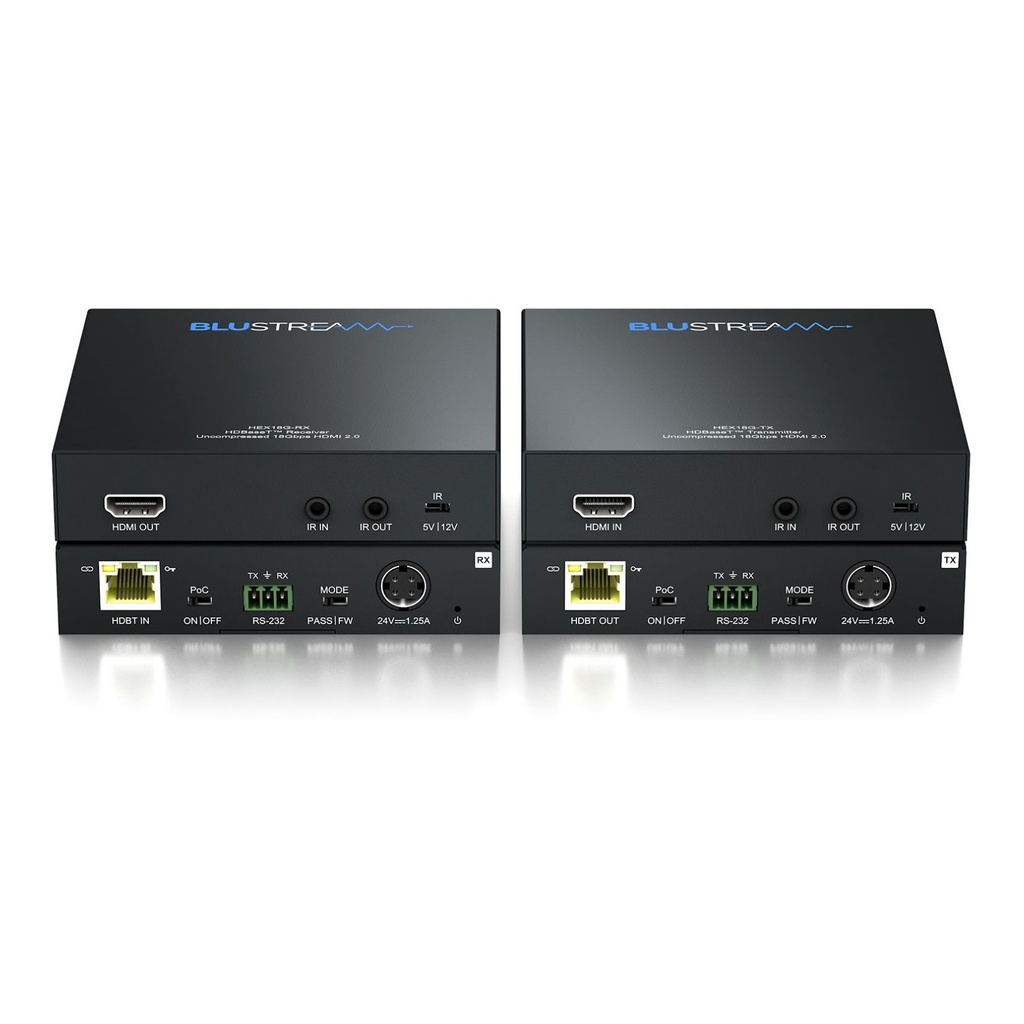 Blustream Hdbt Extender Set Up To 100m, Bi-directional Ir, Hdcp 2.2, Bi-directional Poc
