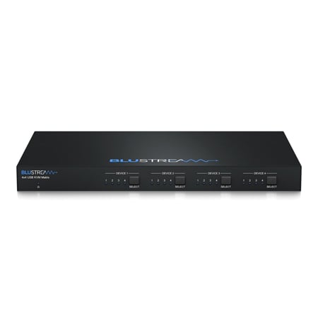 Blustream 4x4 Usb Kvm Matrix Usb 3.0 Data @ 5Gbps; 4x Configurable Gpio