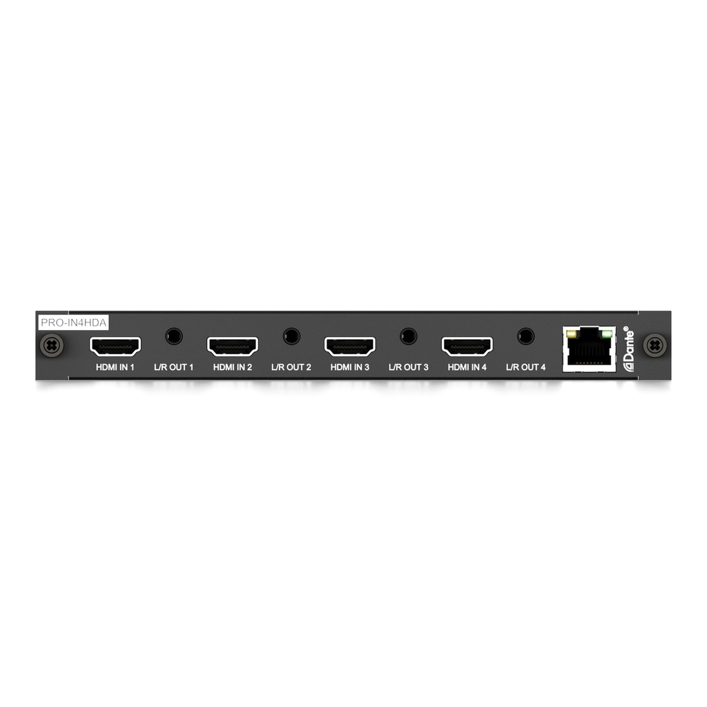 Blustream 4-way HDMI2.0 Input Board Supporting 4K 60Hz 4:4:4 With Dante Audio Input/output