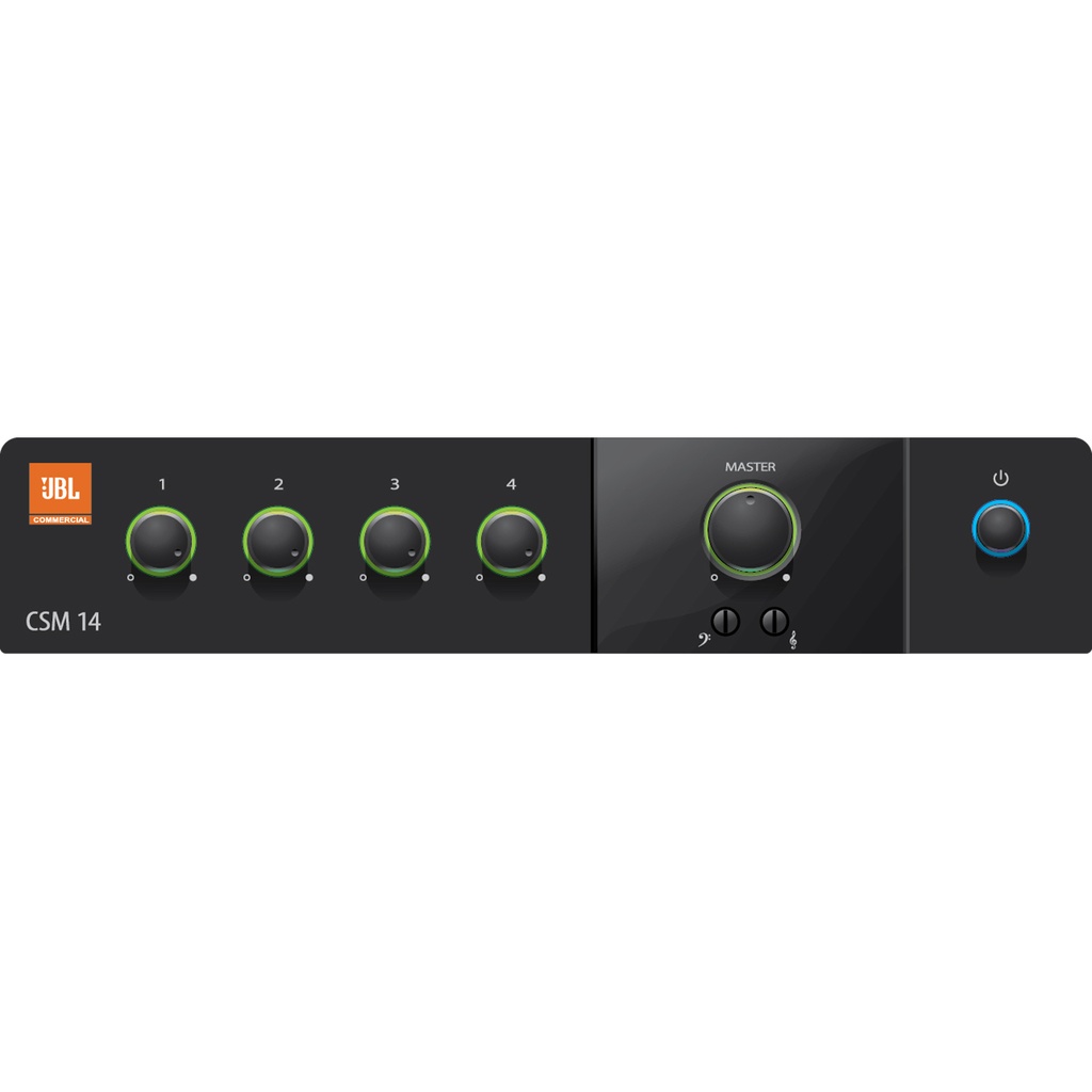 JBL CSM-14 4CH 1 Zone Commercial Rack Mixer