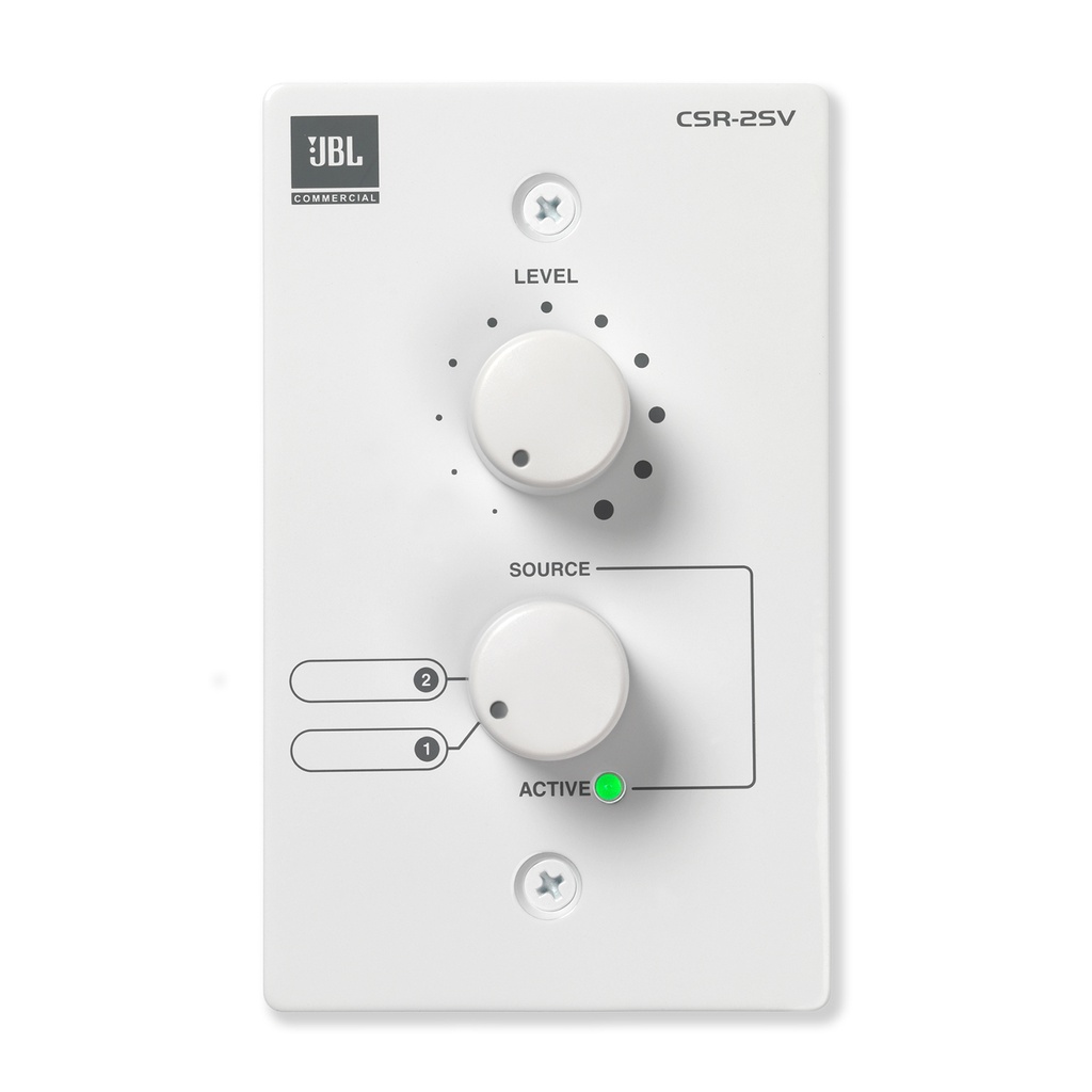 [CSR2SV-WHT] JBL CSR2SV-WHT Csm Wall Controller W/vol & 2 Source
