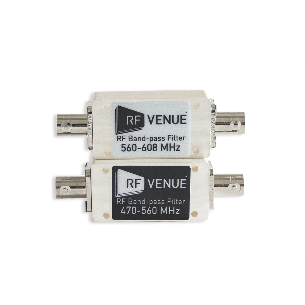 RF Venue BPF560T608 Inline RF Bandpass Filter 560-608MHZ For Akg BD1 Shure J1 J3