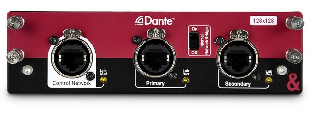 Allen & Heath Dante Audio Interface Card for dLive & Avantis Mixers