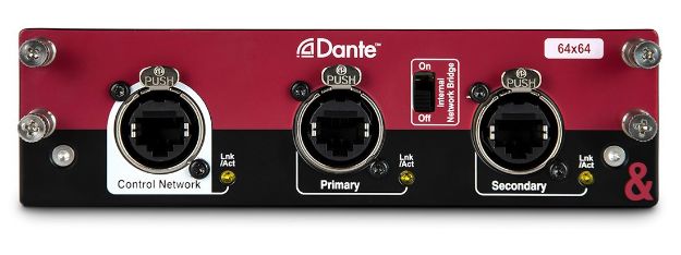 Allen & Heath Dante Audio Interface Card for dLive & Avantis Mixers
