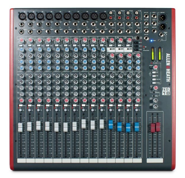 Allen & Heath ZED18 19" Rack Mixer 10 Mono+4 Stereo 4 Aux USB Interface