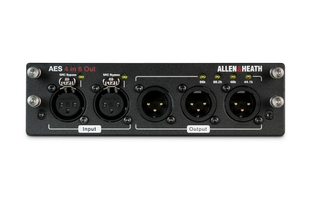 Allen & Heath dLive AES Audio Interface card - 4in 6out