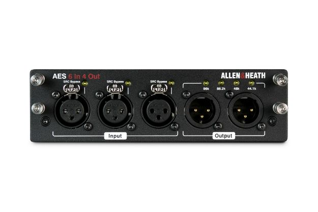Allen & Heath dLive AES Audio Interface card - 6in 4out