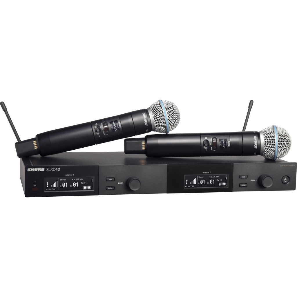 Shure SLXD24D+/B58 Dual Wireless Handheld Microphone System