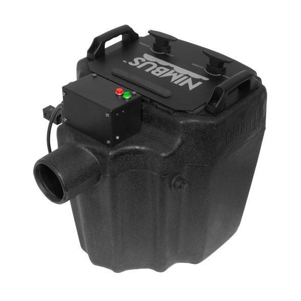 Chauvet Nimbus dry ice machine producing low-lying fog